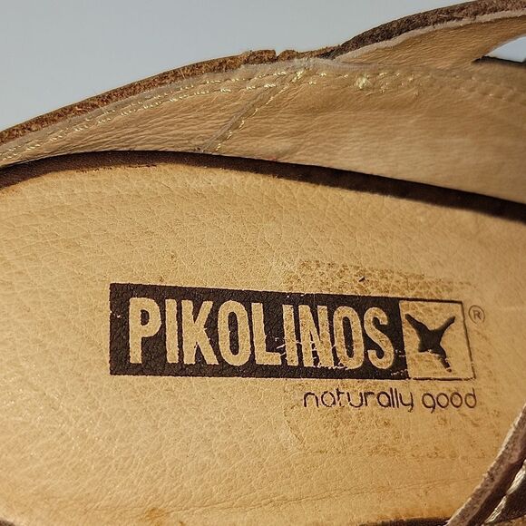 Pikolinos Capri CutOut Leather Comfort Wedge Women's Mule - Picture 10 of 14